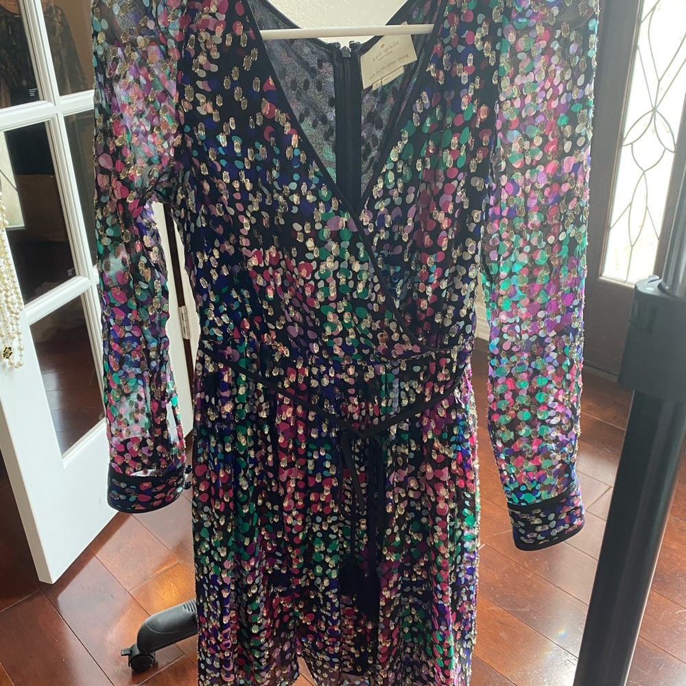 Kate Spade Cocktail Dress Size 0 Rainbow Color